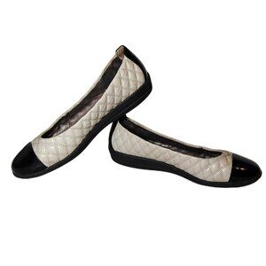 Easy Spirit Womens Adrina Ballet Flats 8.5 Cap Toe - Preppy Academia Parisian